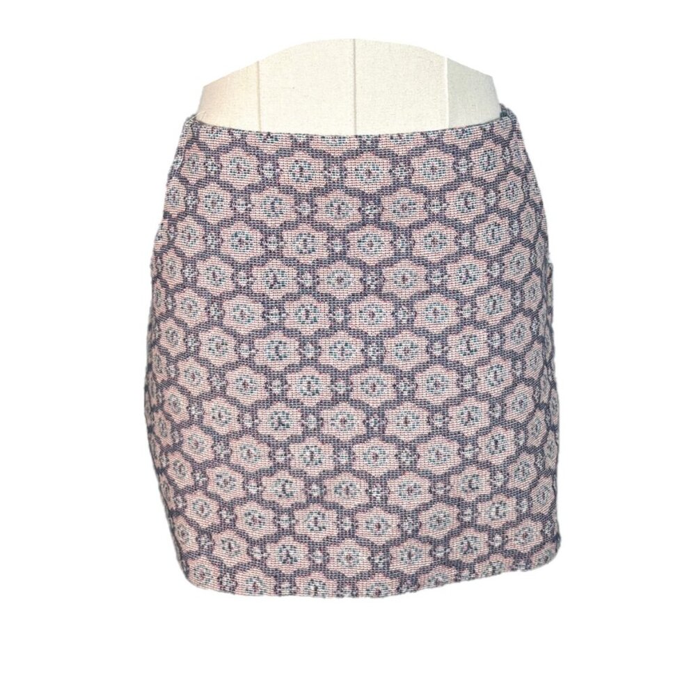 Marine Layer Jacquard Floral Print Mini Skirt Size 6